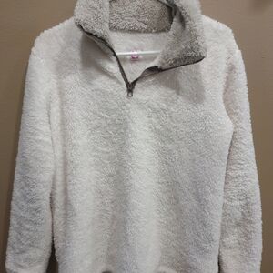 Wanna B White Fleece Jacket